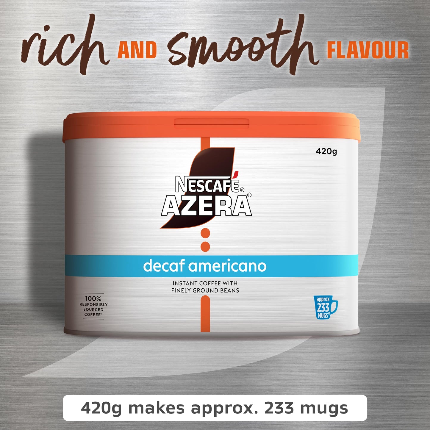 NESCAFÉ Azera Americano Decaf Instant Coffee 420g Tin