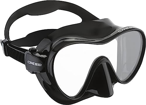 CRESSI F1 - Frameless Mask F1 or Combo Set Frameless Mask + Snorkel Dry for Diving and Snorkelling, One Size, Unisex