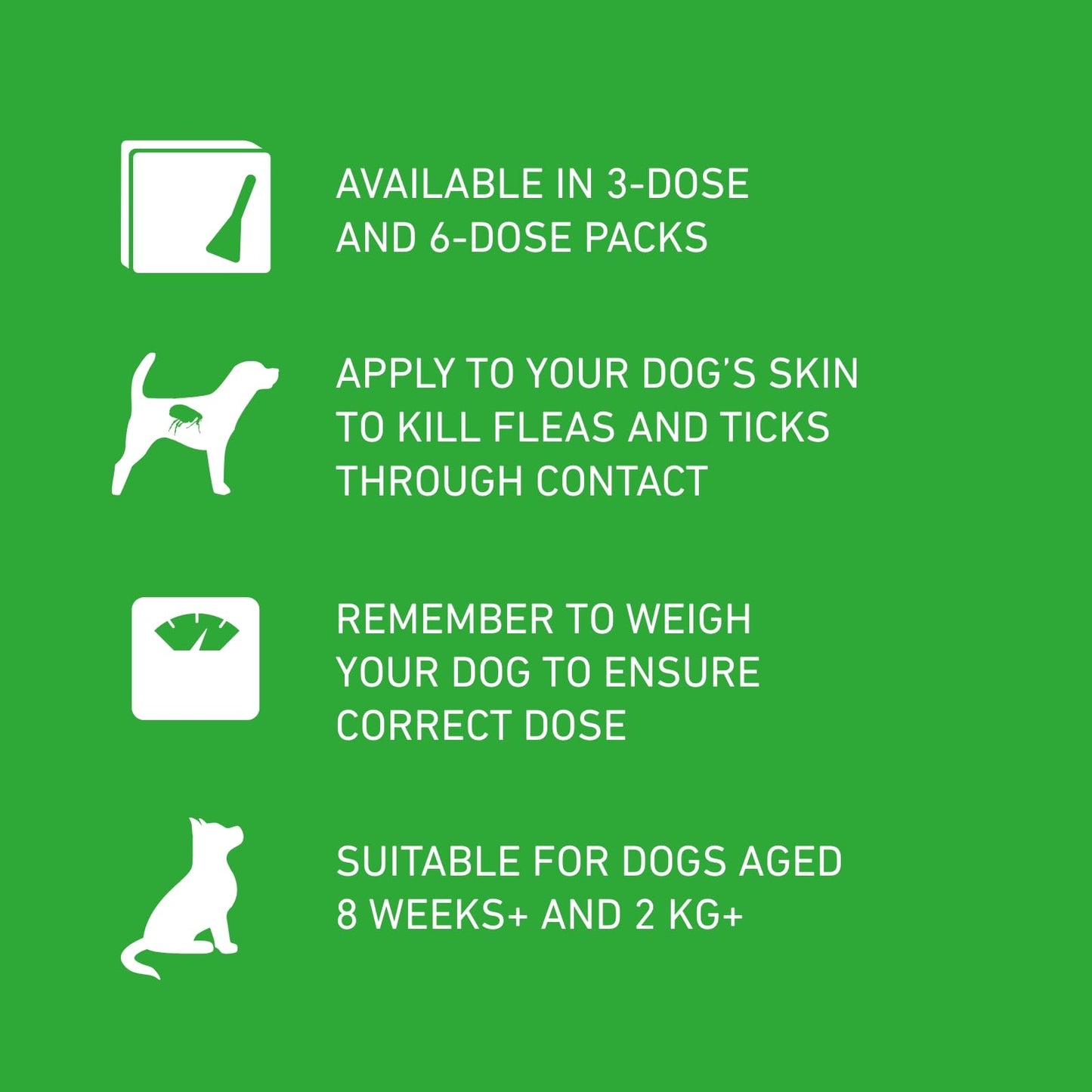 FRONTLINE Plus Flea & Tick Treatment for Small Dogs (2-10 kg) - 3 Pipettes