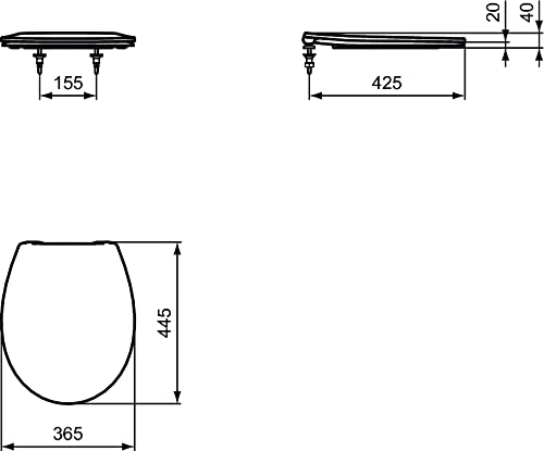 Ideal Standard Eurovit WC-Sitz, Weiß