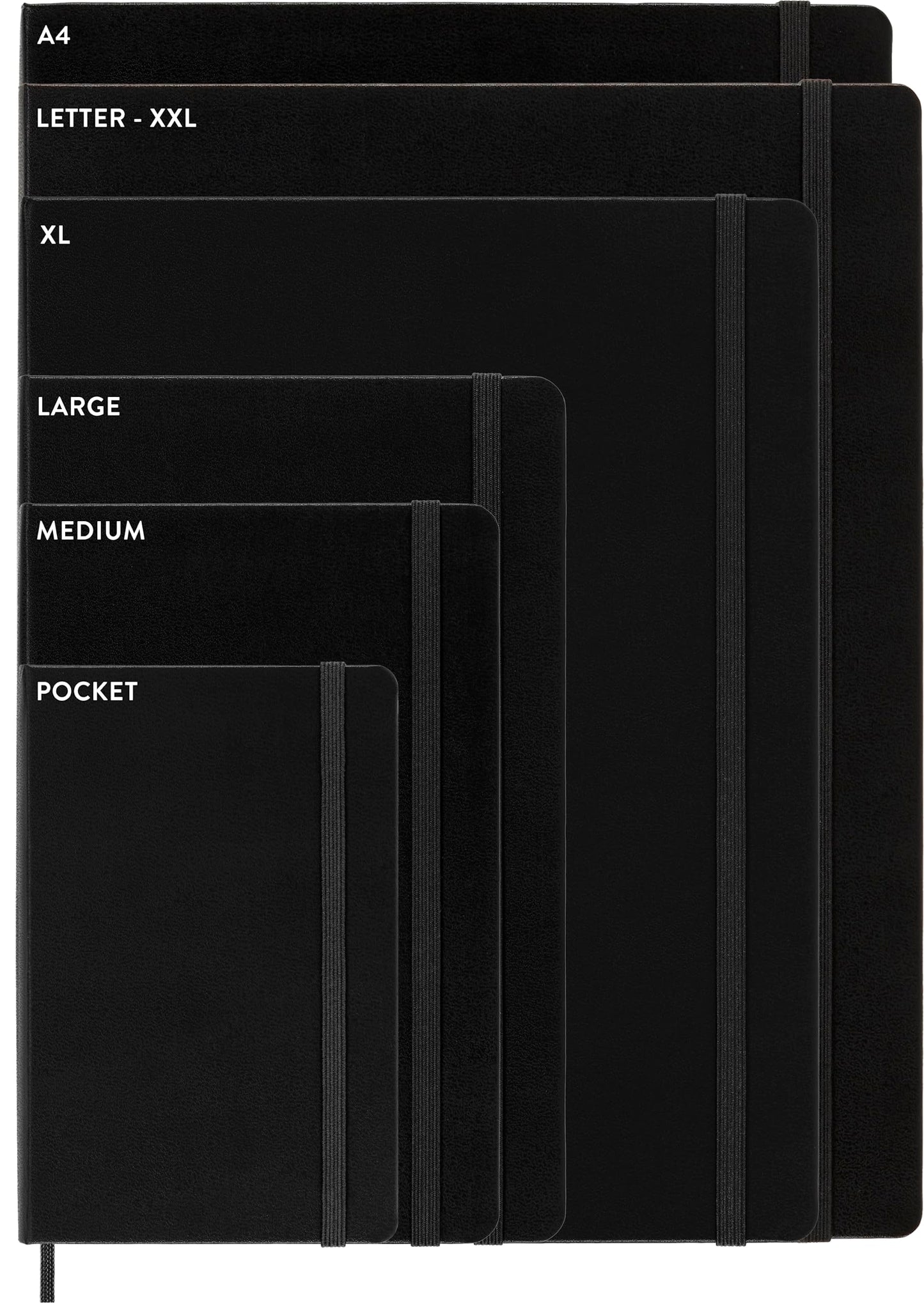 Moleskine Wochenkalender mit Platz für Notizen 12 Monate 2024, Agenda 2024, Hardcover und elastischem Verschluss