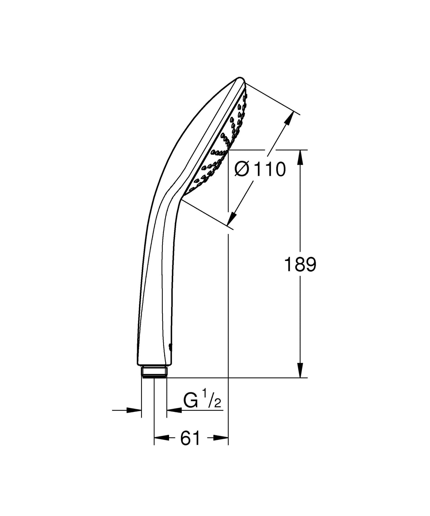 GROHE Vitalio Joy 110 - Mono Hand Shower