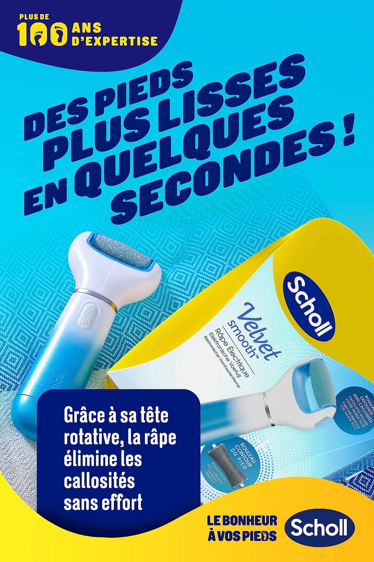 Scholl Velvet Smooth Electric Foot File with Marine Minerals