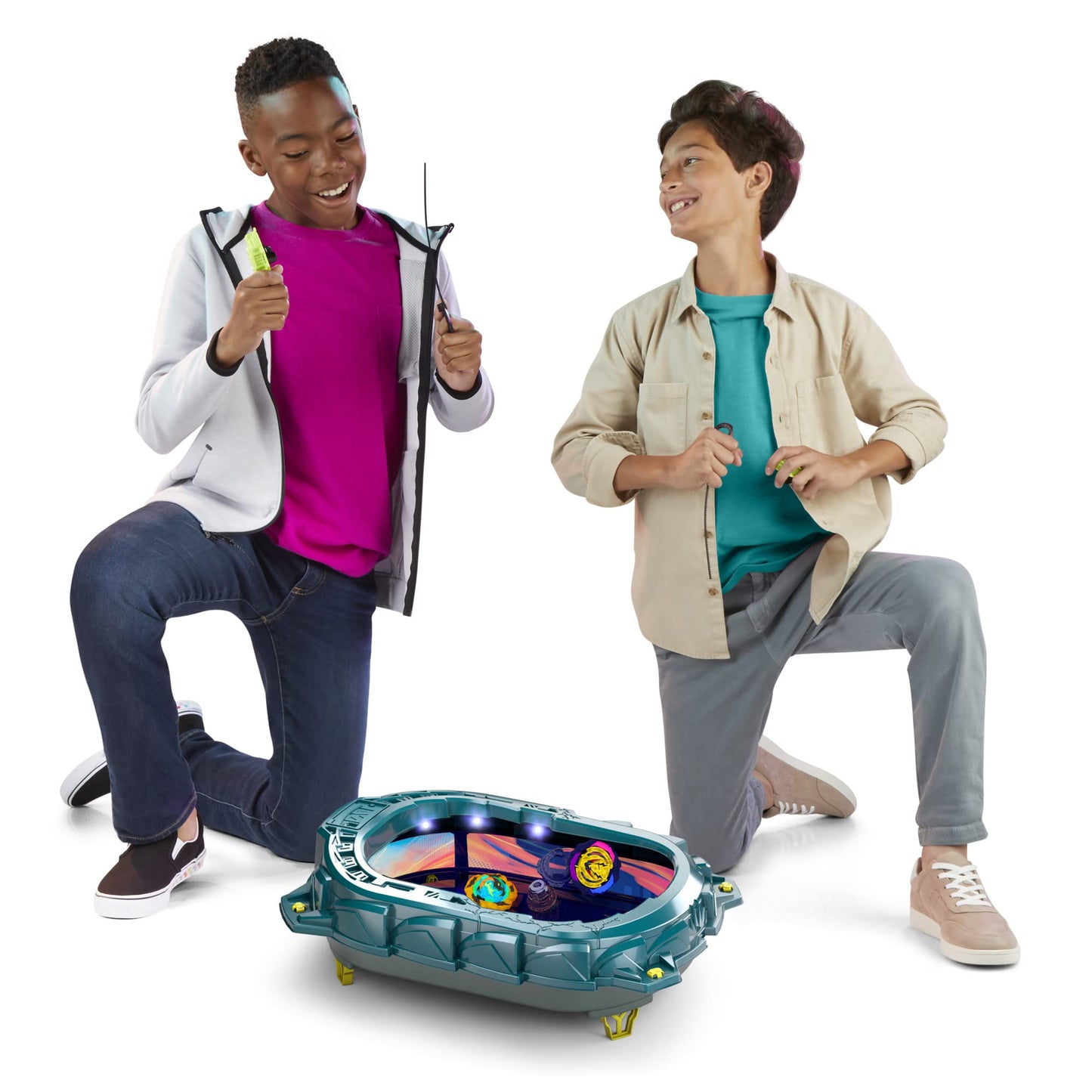 Beyblade Burst QuadStrike Light Ignite Beyblade Stadium Battle Set