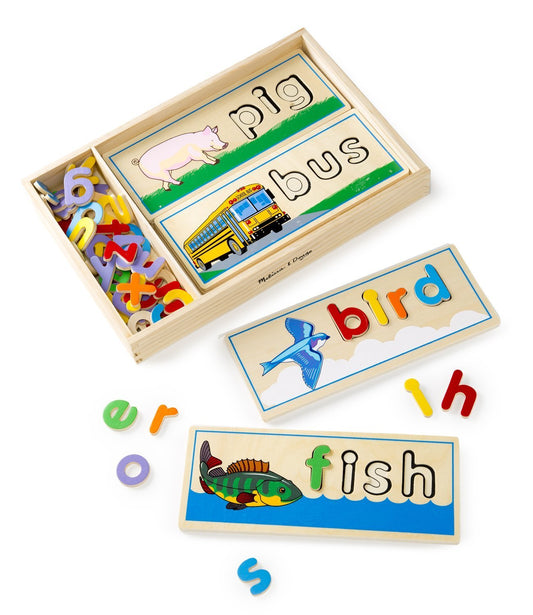 Melissa & Doug Spanish See & Spell Educational Language Learning Toy