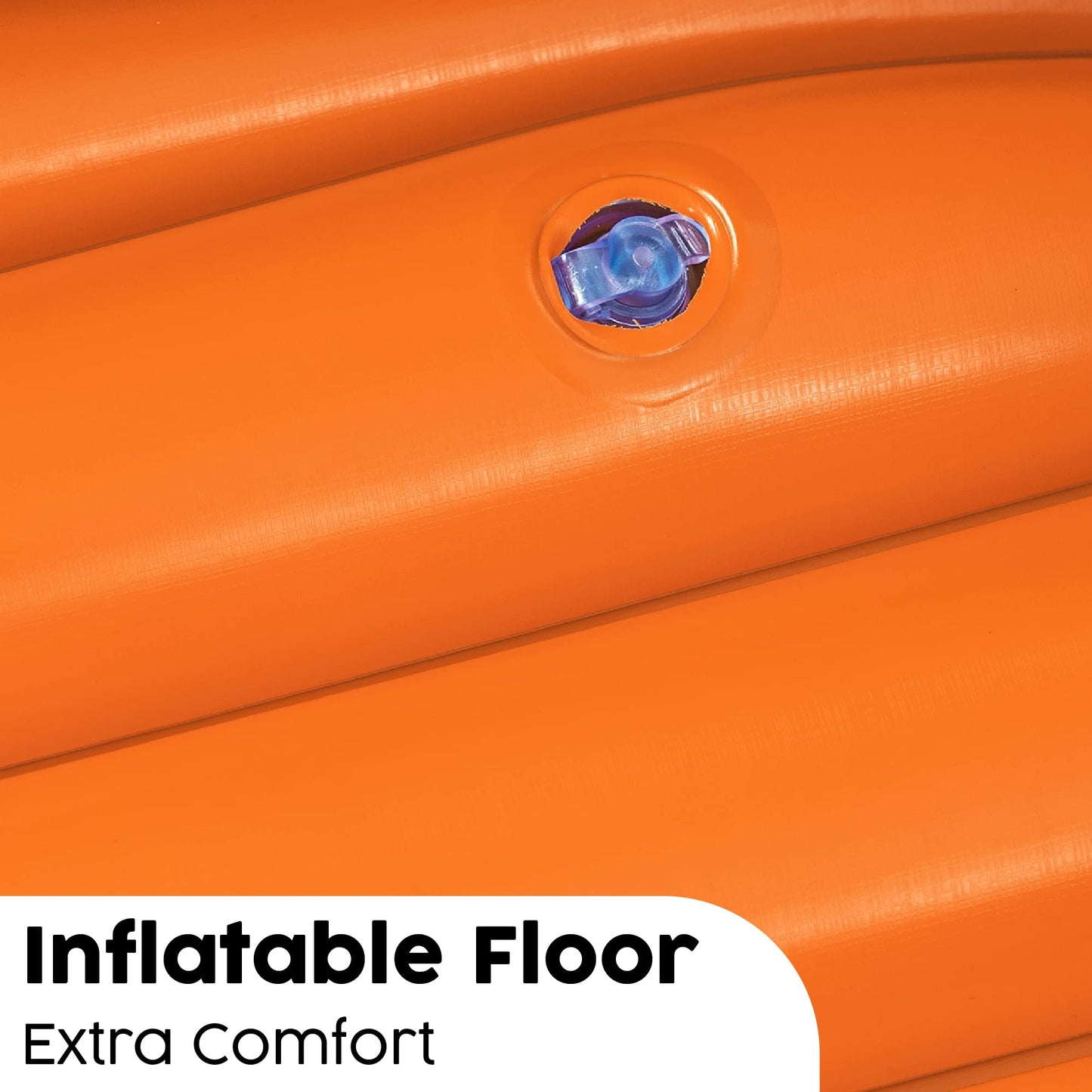 Bestway Inflatable Boat, Kondor 2000, 2 Person, Raft Set with Oar and Pump, Heavy Duty Handles and Interlocking Valves, 6.5” x 42”, 1.96m x 1.06m