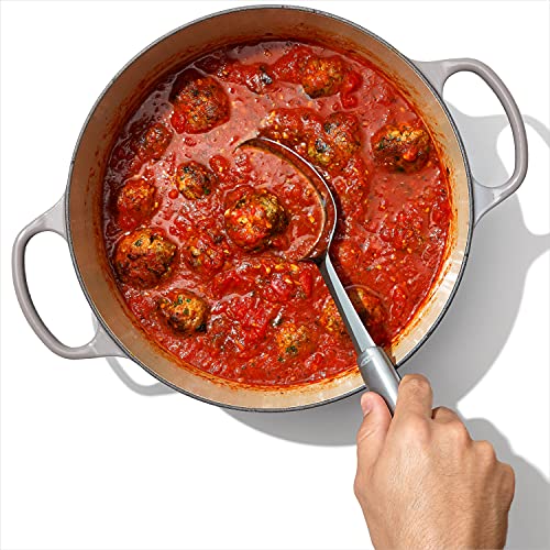 OXO Good Grips Nylon Cooking Spoon - Dishwasher Safe Kitchen Spoon for Non-Stick Cookware - Black, for Sauces and More