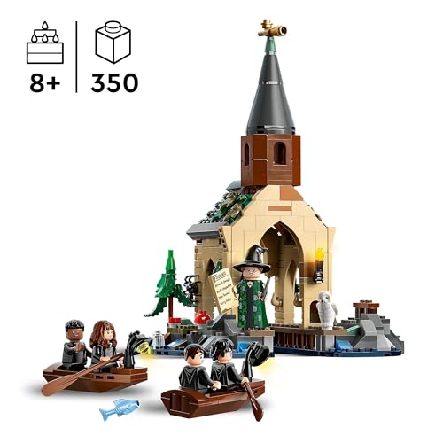LEGO Harry Potter Hagrid’s Hut: An Unexpected Visit, Toy House for 8 Plus Year Old Kids, Boys & Girls, Includes Dragon and Dog Figures plus 5 Character Minifigures Hermione & Ron, Gift Idea 76428