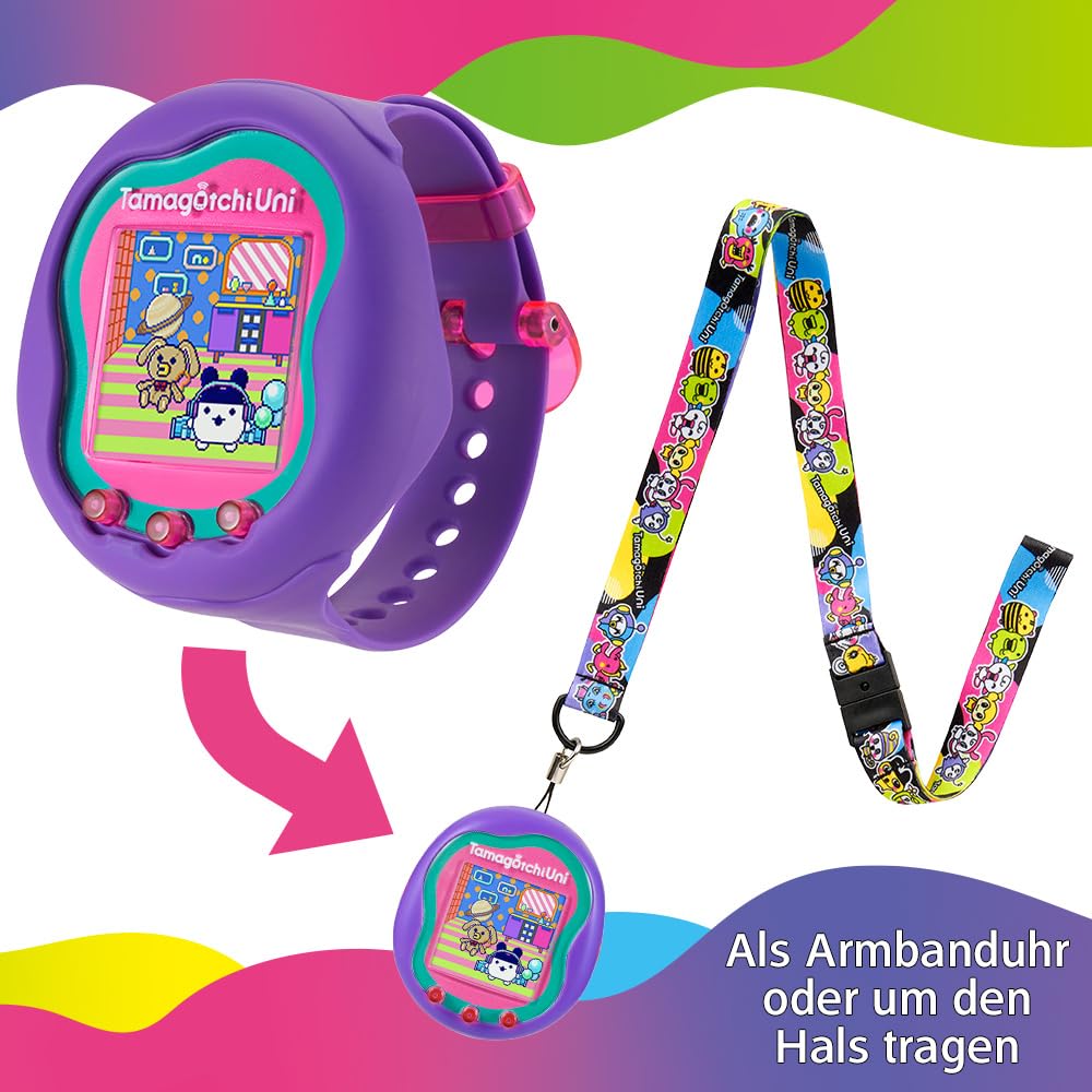 TAMAGOTCHI Bandai Uni Pink Shell Uni The Next Generation of Virtual Reality Pet connecting to the Tamaverse
