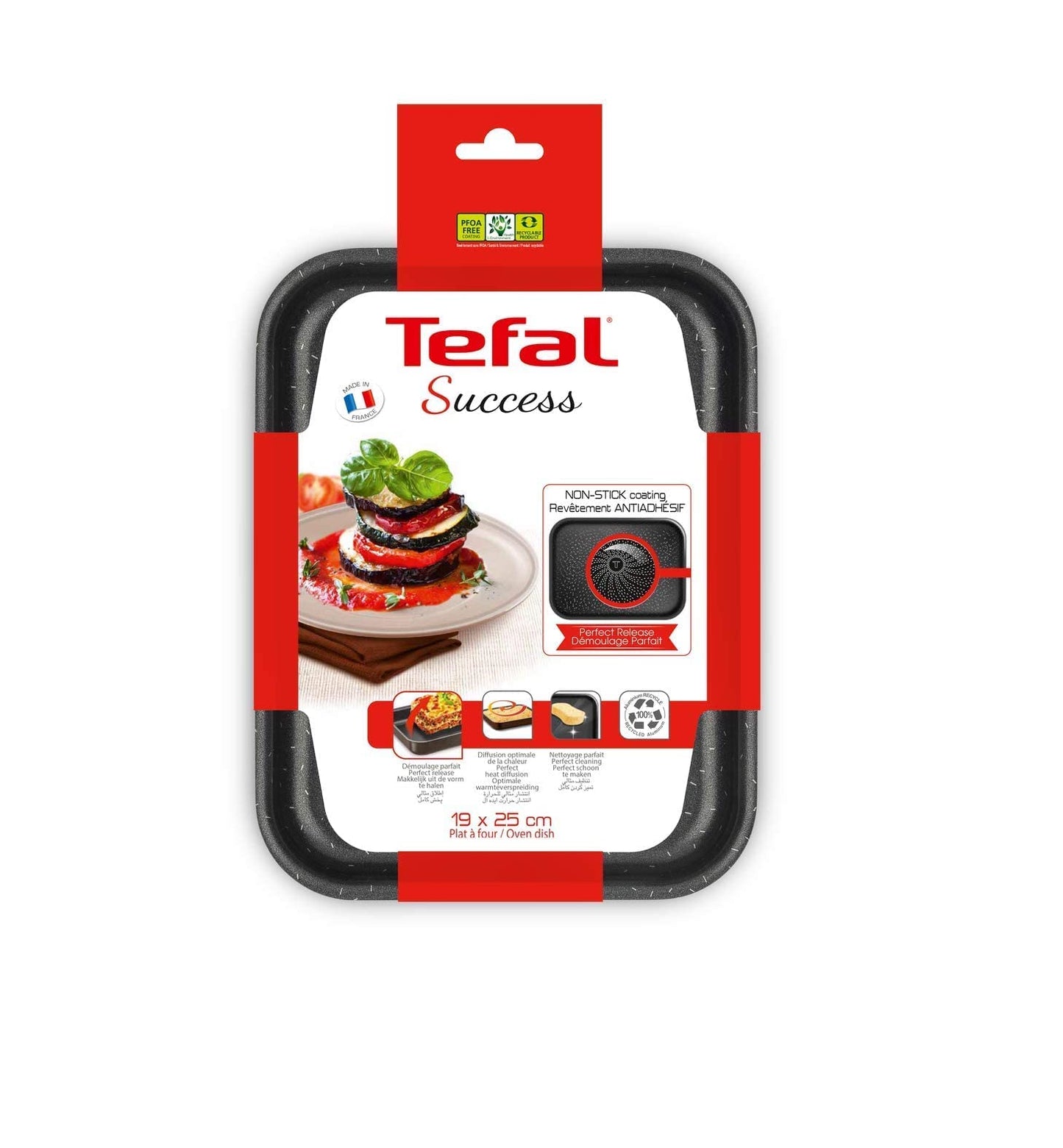 Tefal j1600502 Success Mini Oven Dish Aluminium Black 19 x 25 cm