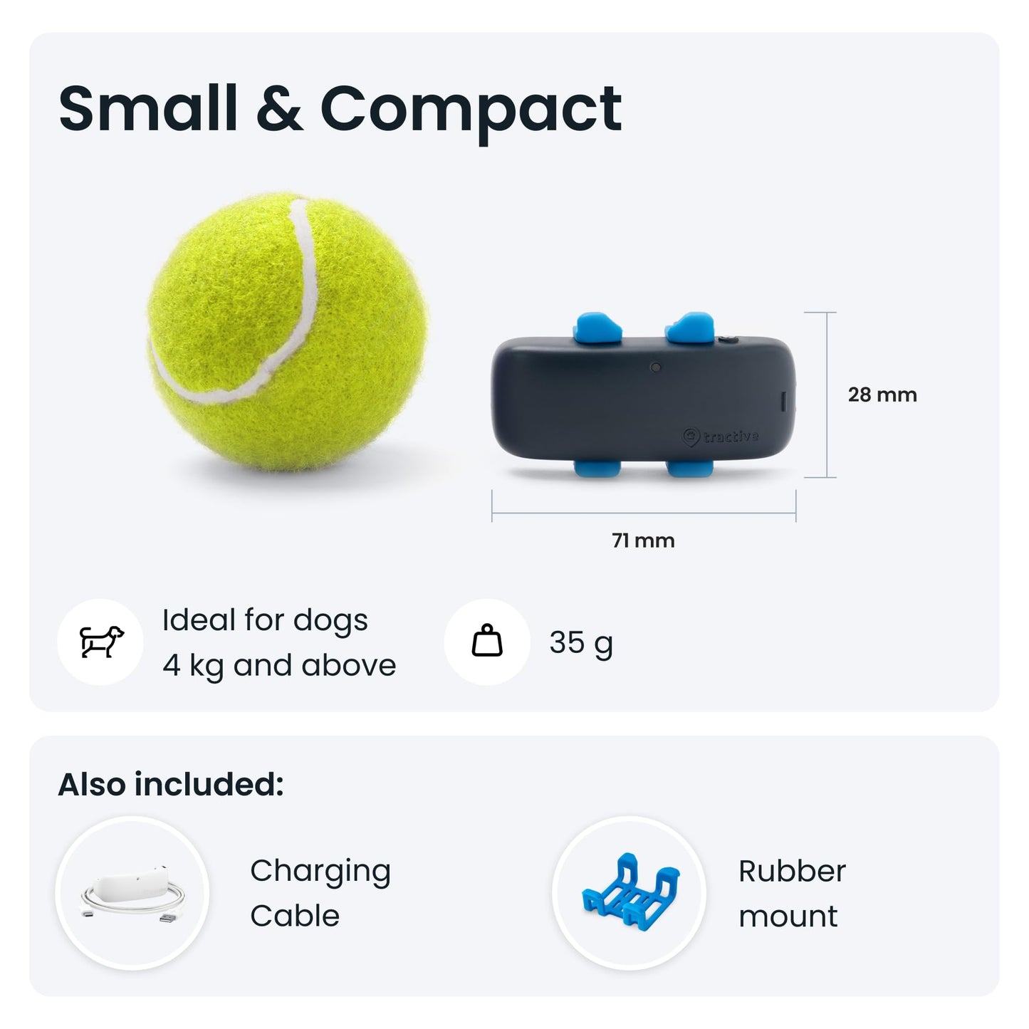 tractive GPS Dog Tracker | Market leader | Real-time location tracking | Escape Alerts | Activity Monitoring | Health Alerts | Bark Monitoring