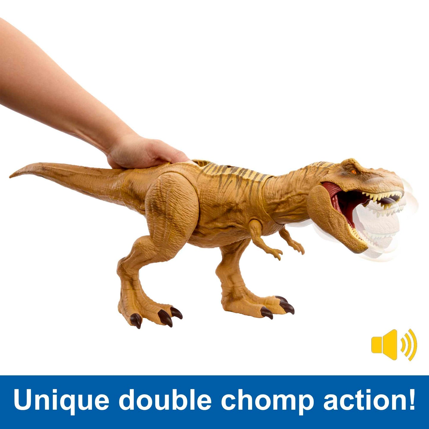 Mattel Jurassic World „Dominion: EIN neues Zeitalter“ Fressender Kampfaction T-Rex Actionfigur
