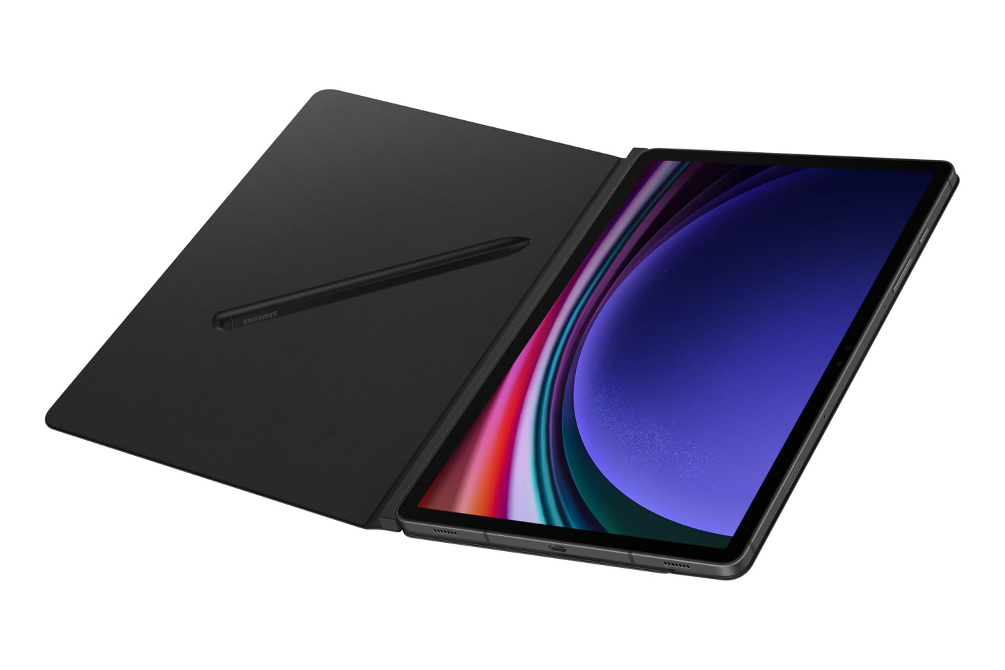 Samsung Galaxy Official Smart Book Cover for Galaxy Tab S10 FE, S9, S9 FE, Black