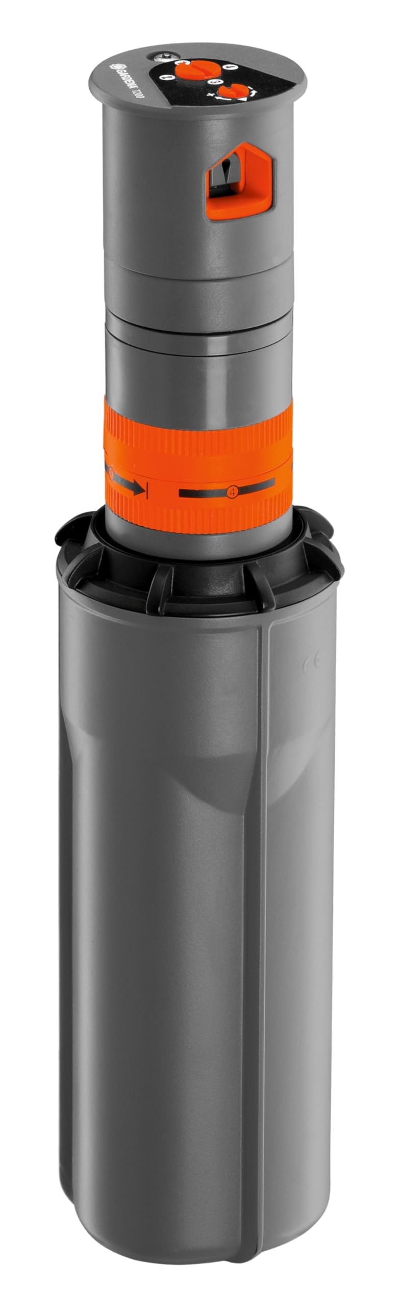 Gardena Sprinklersystem Versenkregner S-CS: Wassersprinkler mit Streifendüse für enge Rasenstreifen