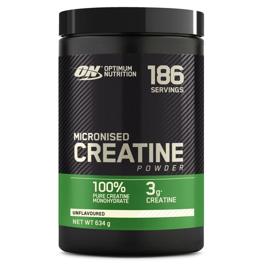 Optimum Nutrition Micronised Creatine Powder, 100% Pure Creatine Monohydrate Powder for Performance and Muscle Power