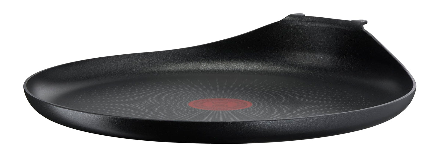Tefal Ingenio L1461004 L1461004 Crepe Pan, 27 cm, Non-Induction, Non-Stick Coating, Stackable, Dishwasher-Safe, Easy Plus, Black