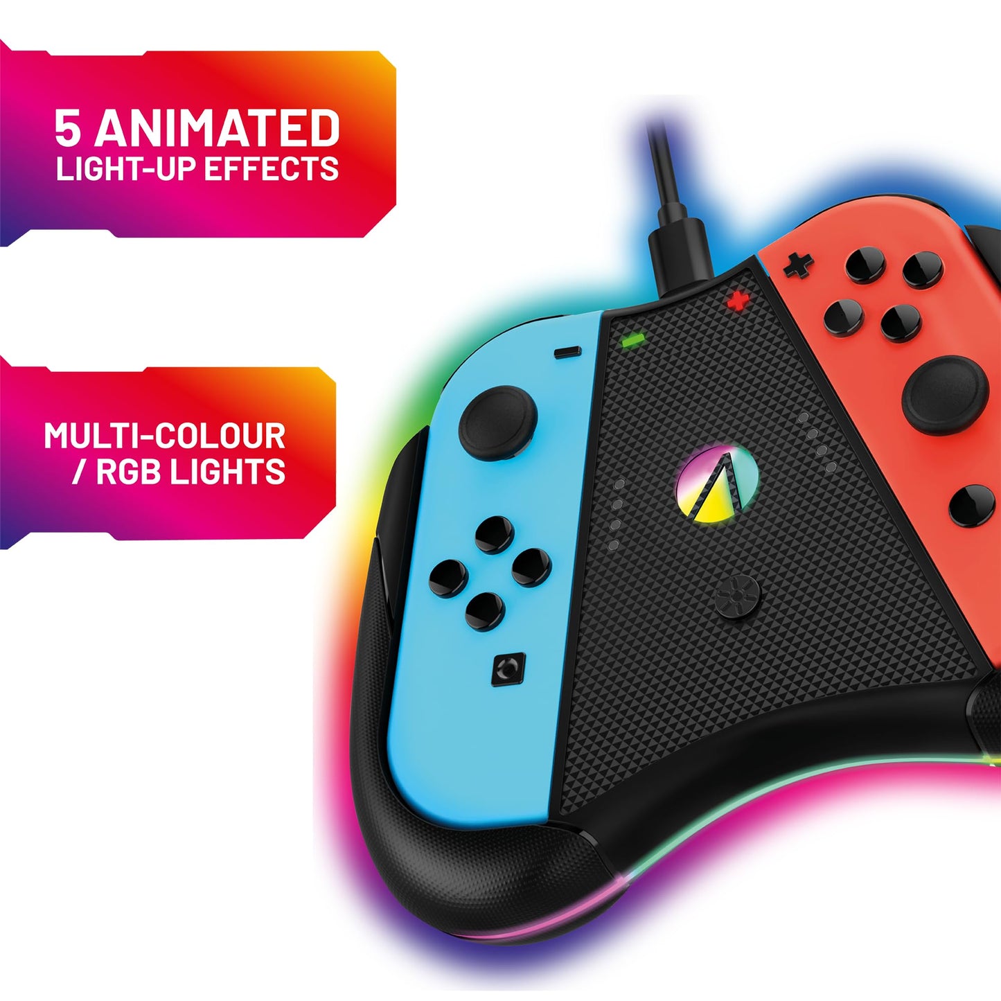 STEALTH Light-Up Play & Charge Comfort Controller Compatible with Switch Joy Controllers