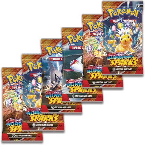 Pokémon TCG: Scarlet & Violet—Surging Sparks Booster Bundle (6 Booster Packs)