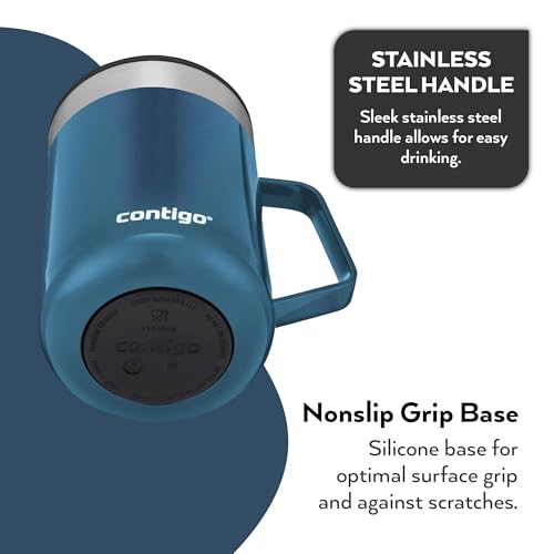 Contigo Streeterville Desk Mug Insulated Coffee Thermal Mug with Stainless Steel Handle