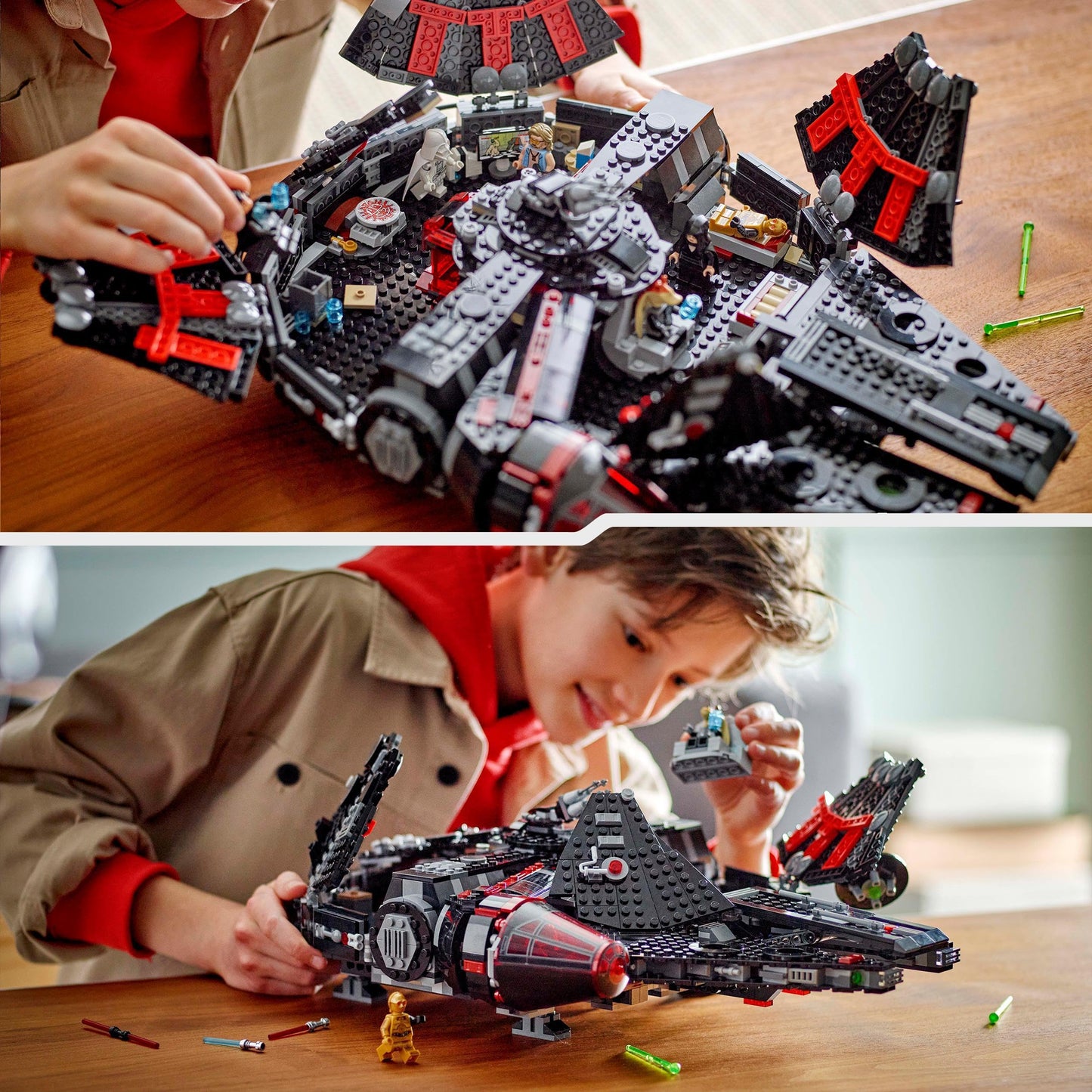 LEGO Star Wars 75389 The Dark Falcon - Play and Display Building Toy with Spring-Loaded Shooters, Cannons & 6 Minifigures incl. C-3PO - Gift for Boys & Adult Fans