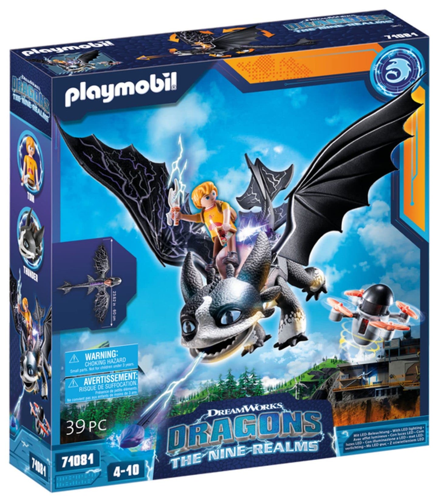 Playmobil Dragons 71081 The Nine Realms Thunder and Tom