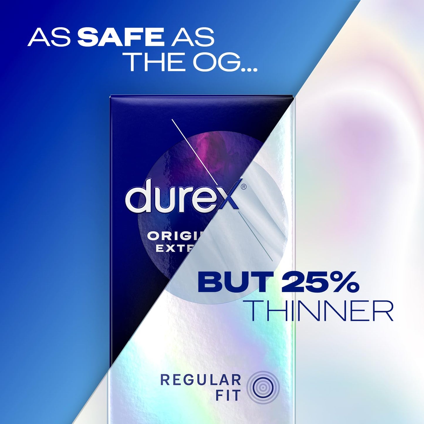 Durex Nude, Condoms, Wide Fit, 12s, Ultra Thin, Designed to Feel It All, with Silicone Lube