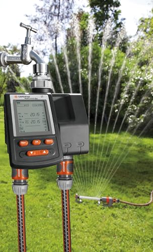 Gardena Irrigation Computer Multicontrol Duo: Automatic Irrigation Control, Weekdays programmable, 22x17.2x17.8 cm