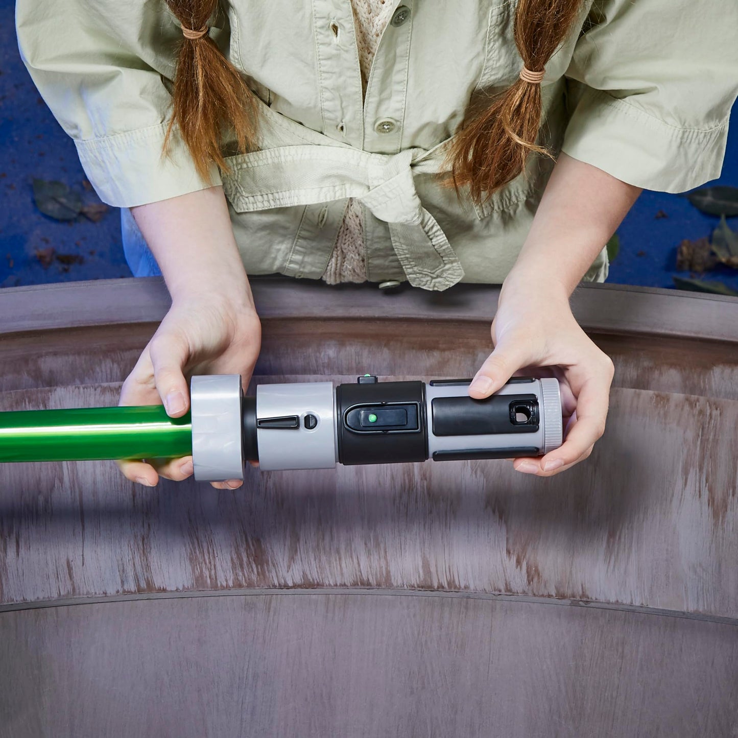 Star Wars Lightsaber Forge Yoda, Green Customizable Electronic Lightsaber, Toys for Kids