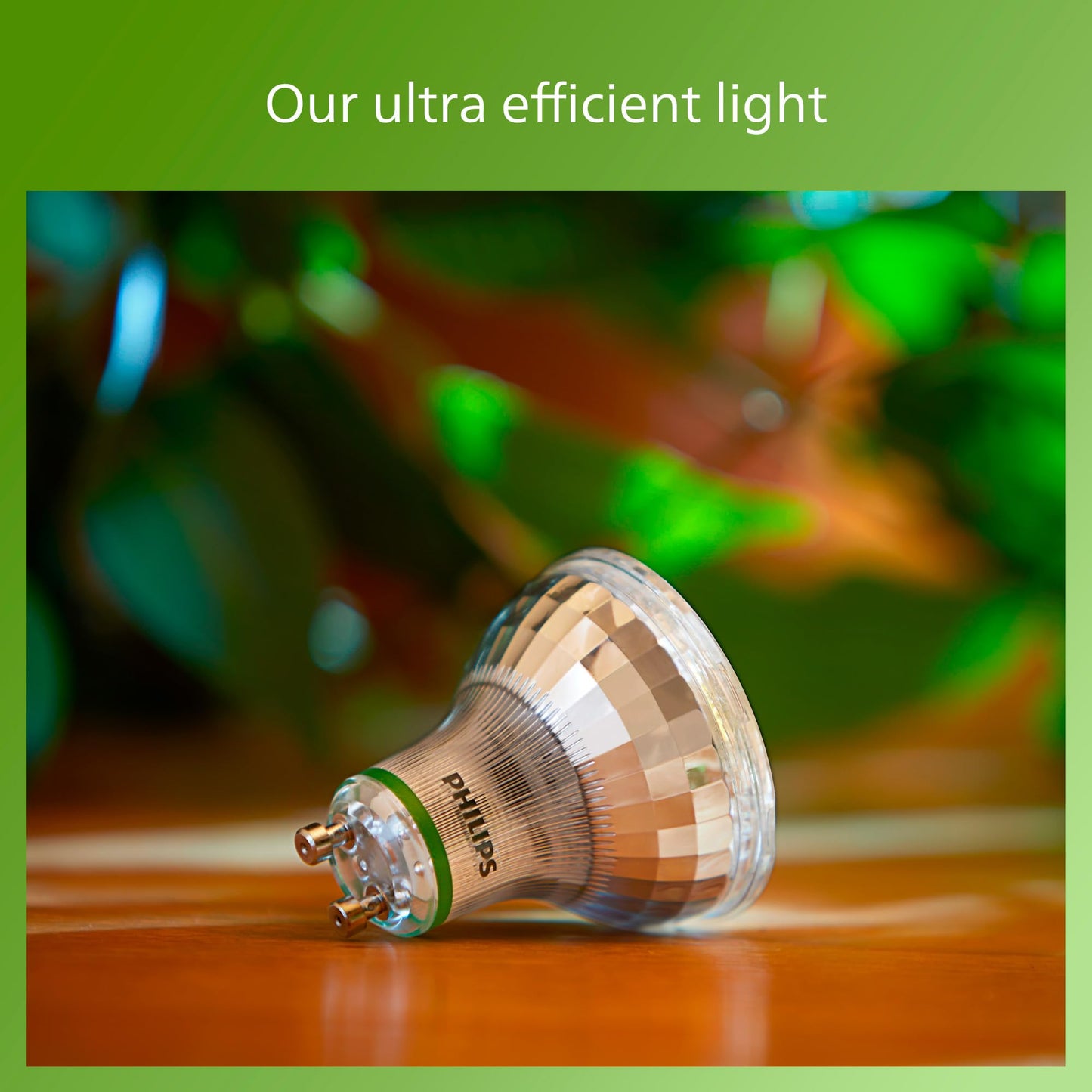 Philips Ultra Efficient - Ultra energy saving lights, LED light source, 50W GU10 Spot White