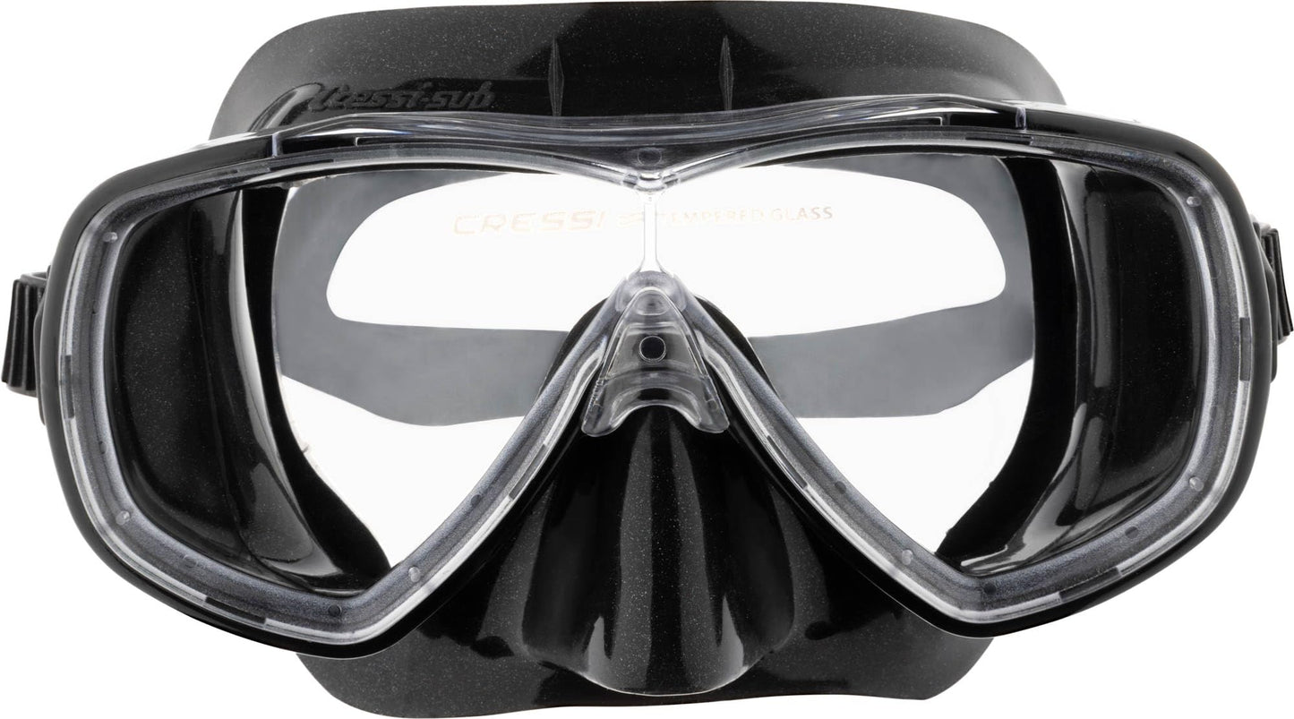 Cressi Onda - Single Onda Mask or Combo Set Onda Mask + Snorkel Mexico for Diving and Snorkeling, One Size, Unisex Adult