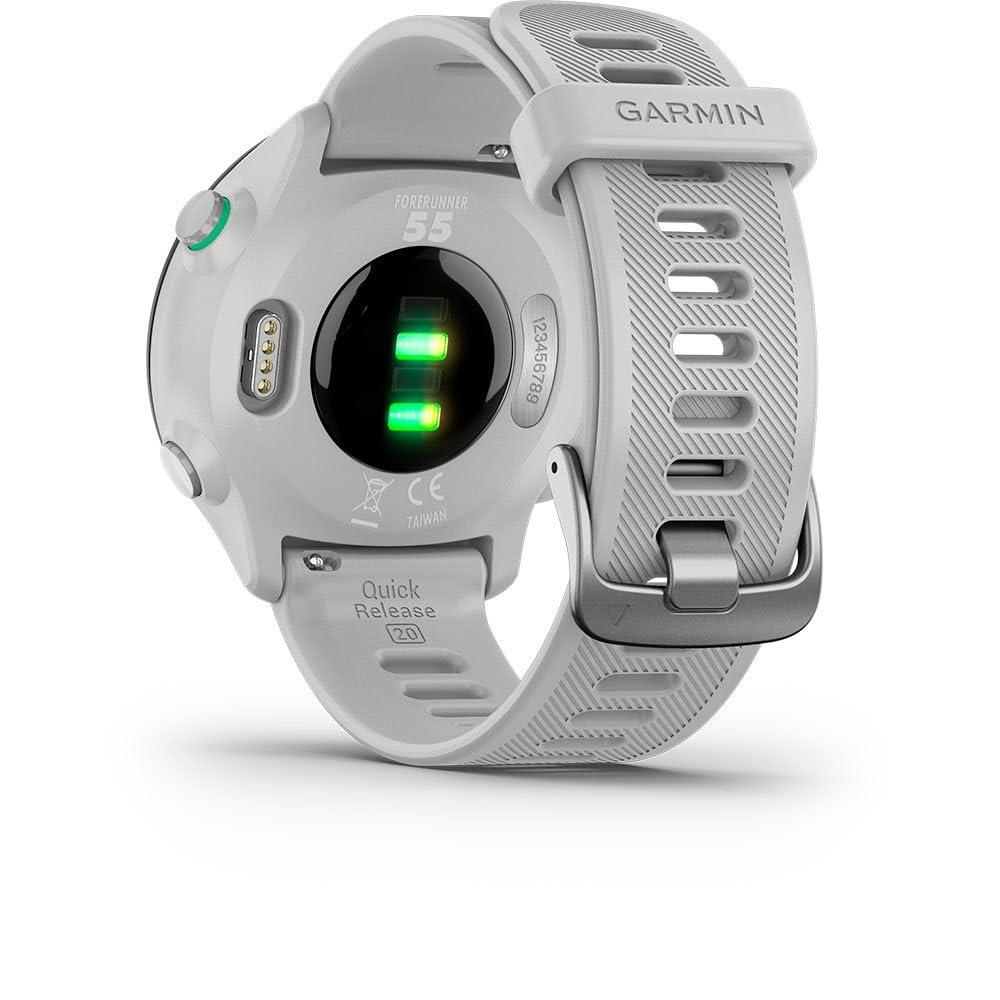 Garmin Forerunner 55 Easy to Use Lightweight GPS Running Smartwatch, Running and Training Guidance, Safety and Tracking Features included, Aqua