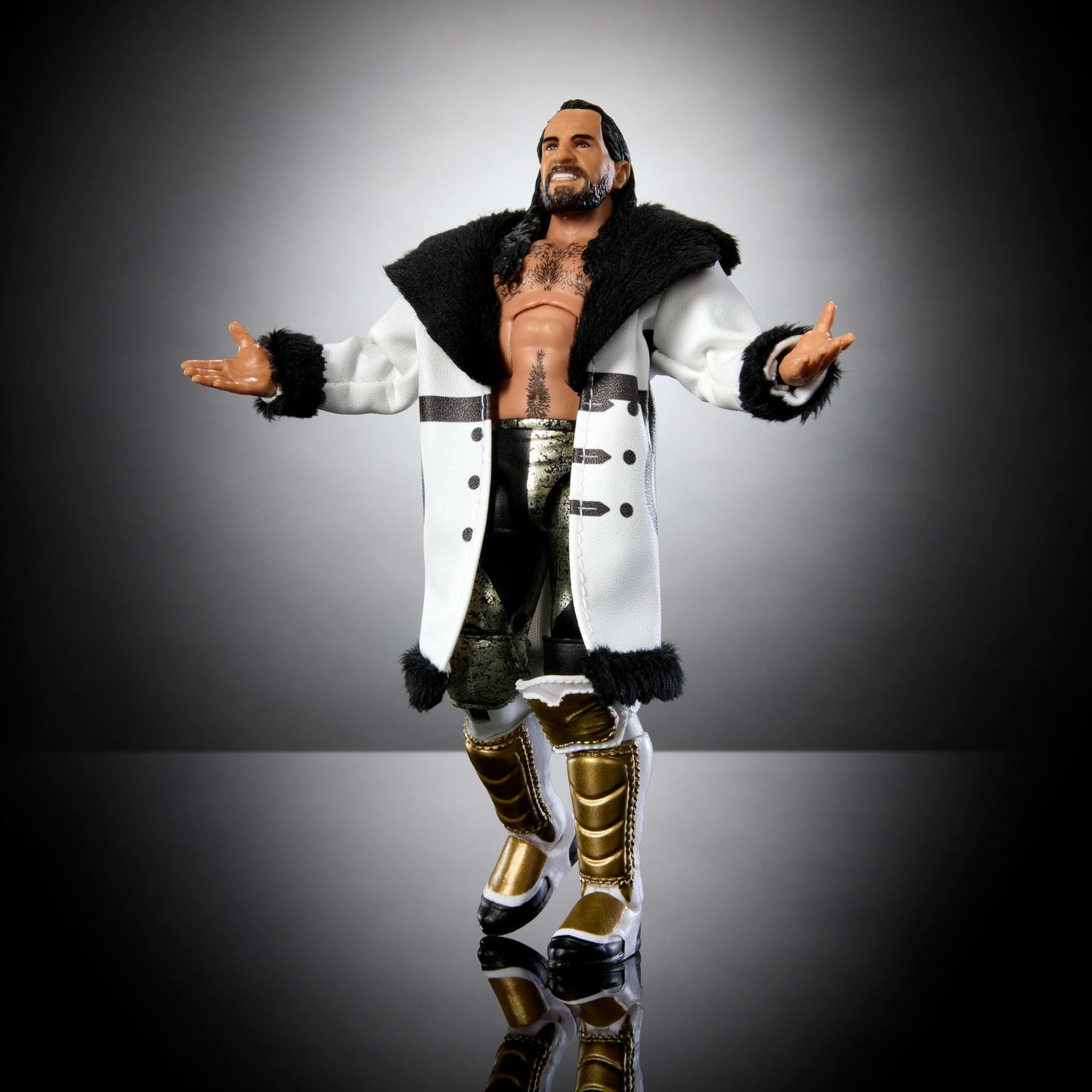 Mattel WWE Top Picks Elite Action Figure & Accessories Set, Seth “Freakin” Rollins 6-inch Collectible with Swappable Hands, Ring Gear & 25 Articulation Points