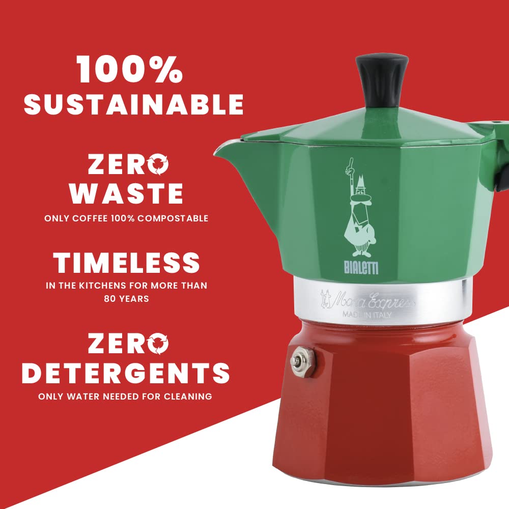 Bialetti Moka Express Italia Collection (Tricolor)