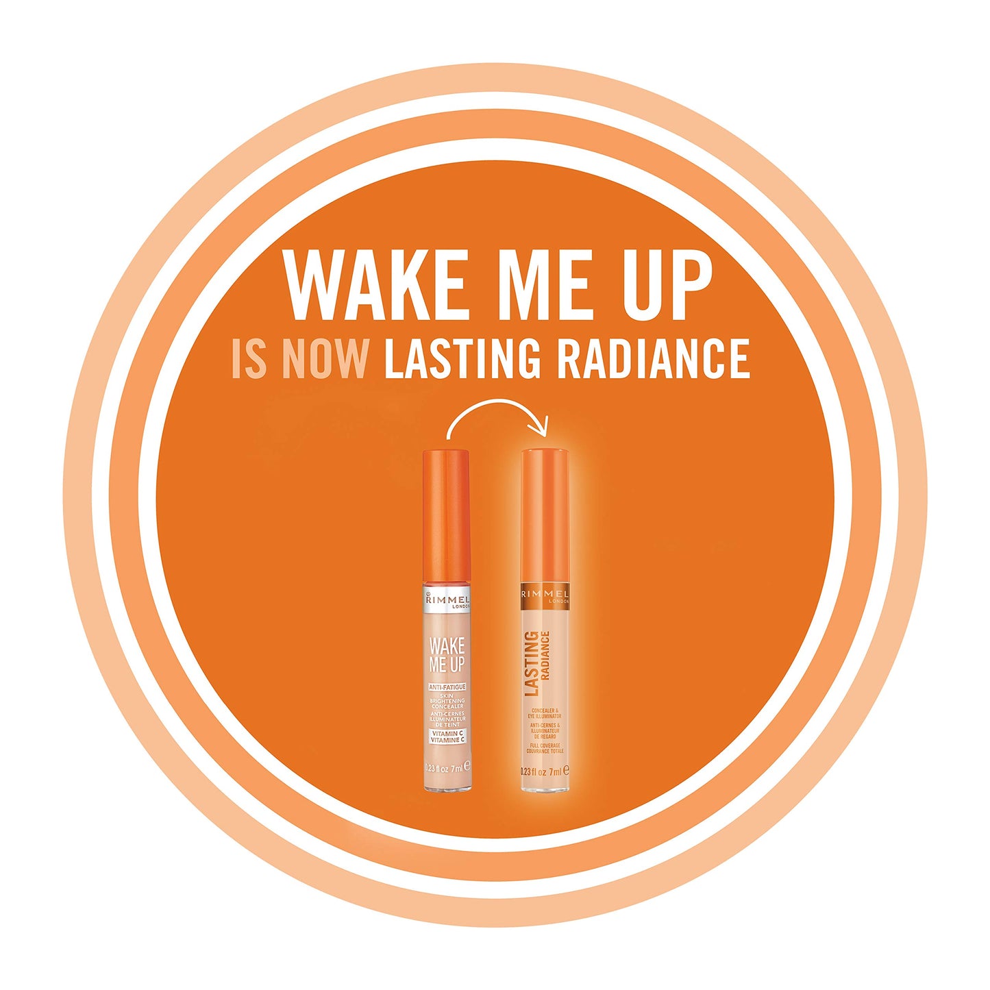 Rimmel Lasting Radiance Full Coverage Concealer and Eye Illuminator, SPF 25, (Rimmel Wake Me Up Concealer Upgrade), 70 Fawn, 7 ml (Pack of 1)