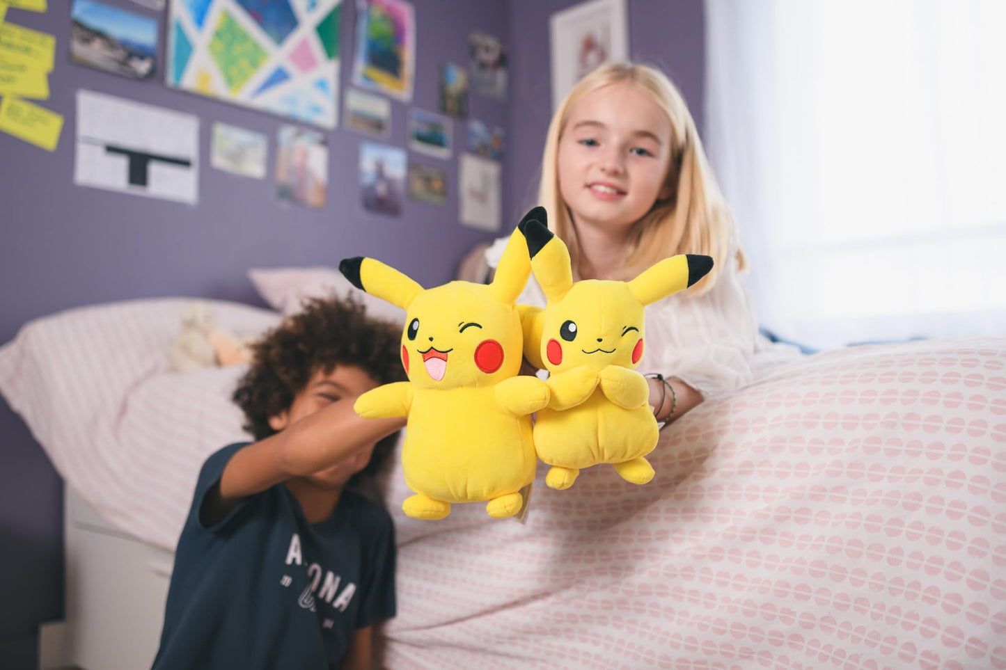 BANDAI - Pokémon - Pikachu Plush Toy - Plush Toy 20 cm - Very Soft - JW95245