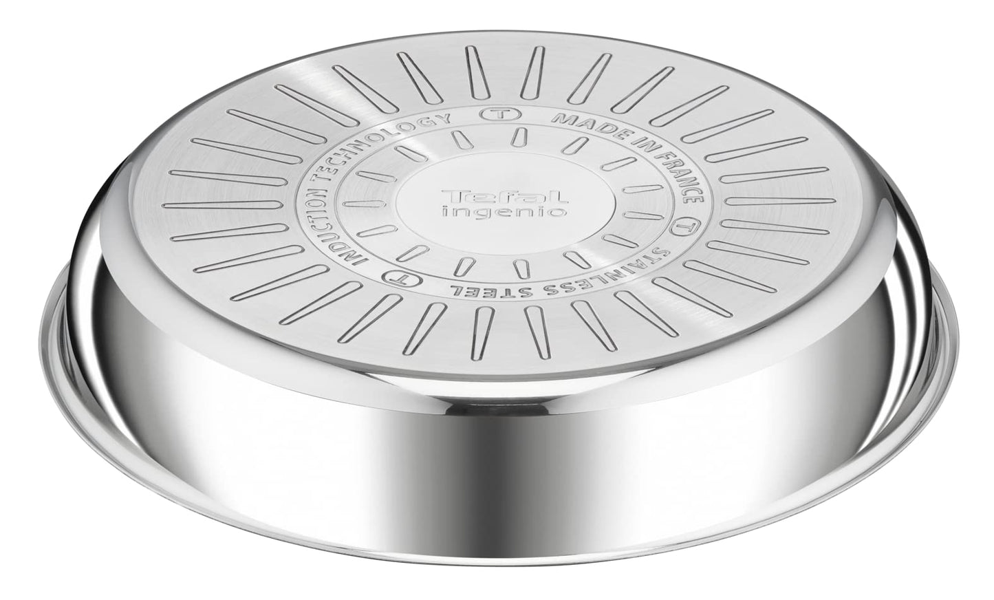 Tefal Ingenio Preference Frying Pan 28 cm, Stackable, Stainless Steel, Induction, Versatility, Space Saving, L9720602, Silver