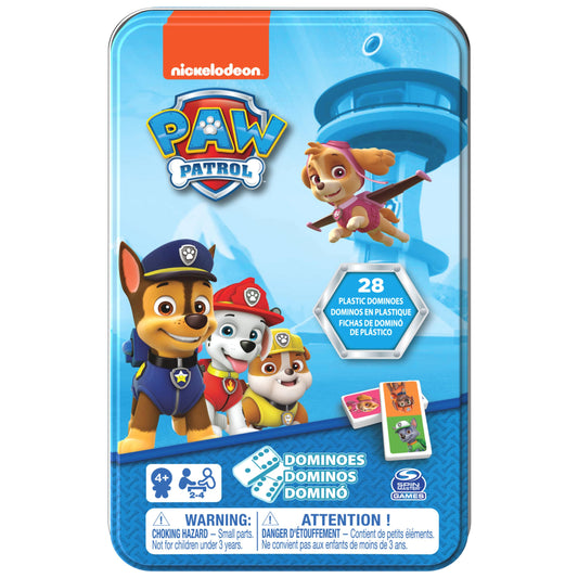 Paw Patrol 6033087 Dominoes Game in Tin