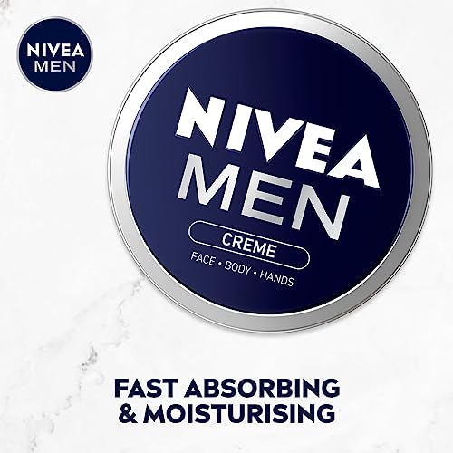 NIVEA Men Creme Pack of 5 (5 x 150 ml), Intensive Everyday Face, Body and Hand Cream with Vitamin E, Moisturising Cream For The Whole Body