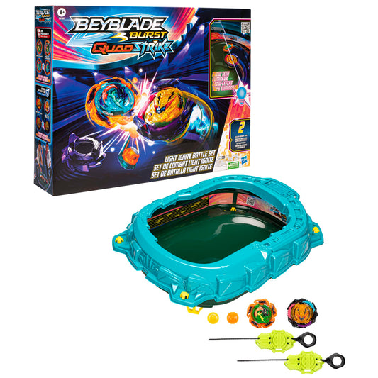Beyblade Burst QuadStrike Light Ignite Beyblade Stadium Battle Set