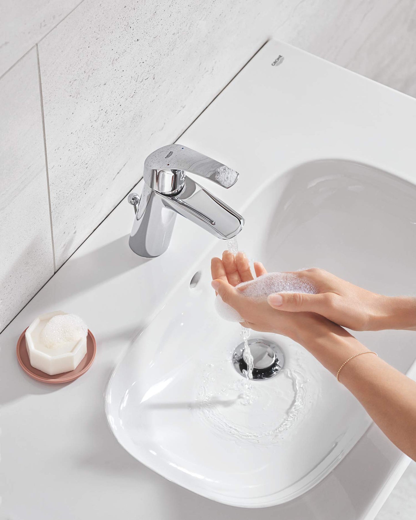 GROHE 33265002 | Eurosmart Basin Tap | S | Pop-Up Waste