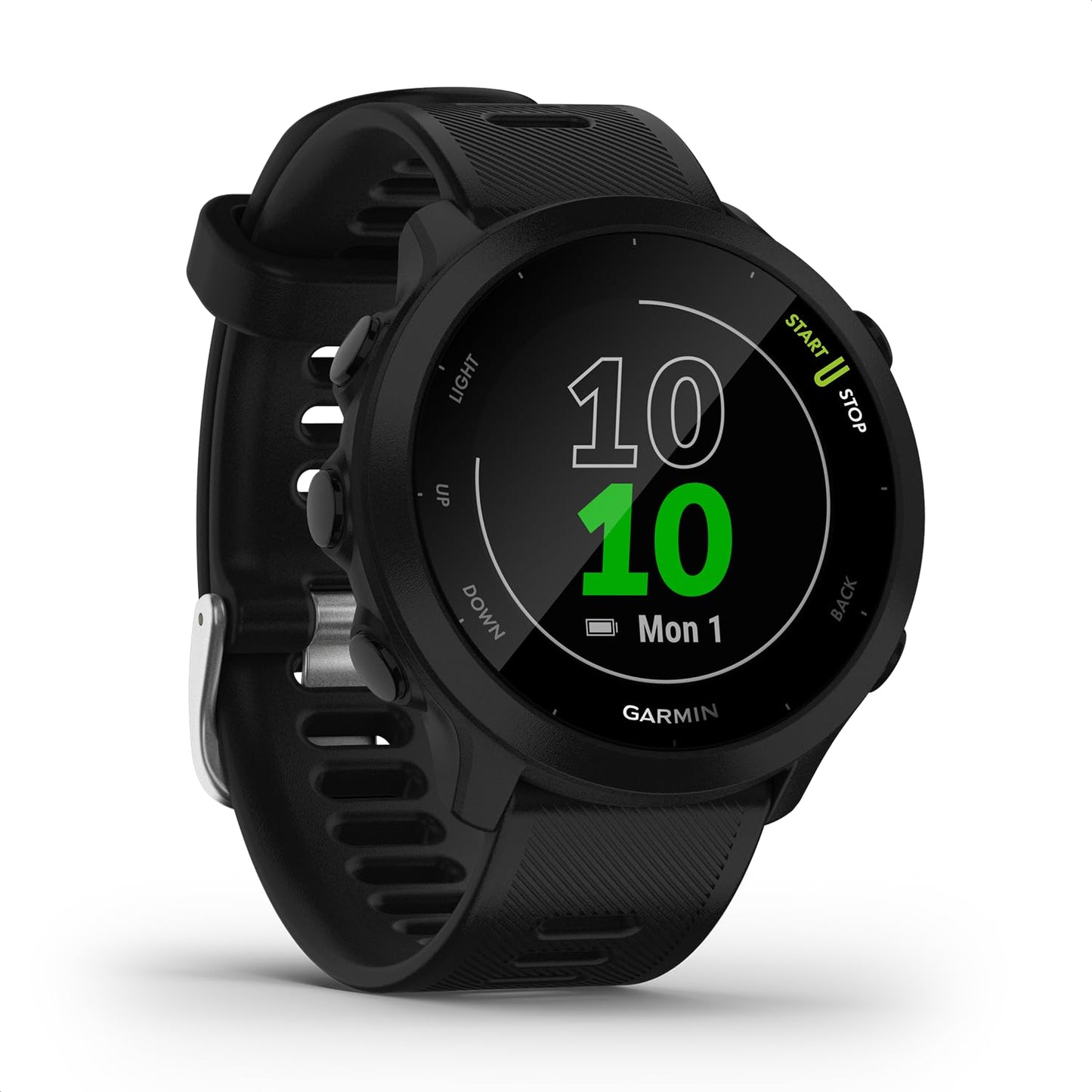 Garmin Forerunner 55 Easy to Use Lightweight GPS Running Smartwatch, Running and Training Guidance, Safety and Tracking Features included, Aqua