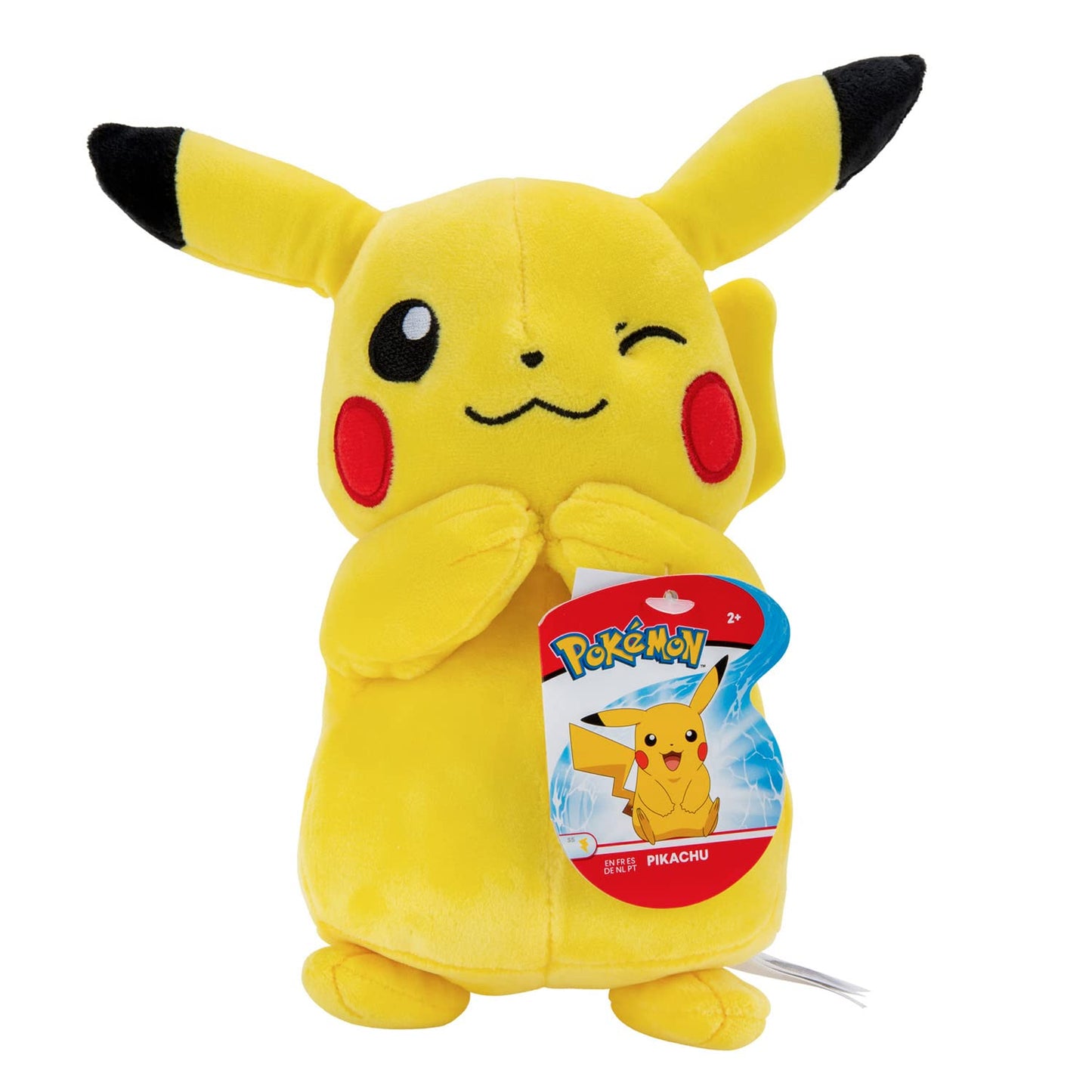 BANDAI - Pokémon - Pikachu Plush Toy - Plush Toy 20 cm - Very Soft - JW95245