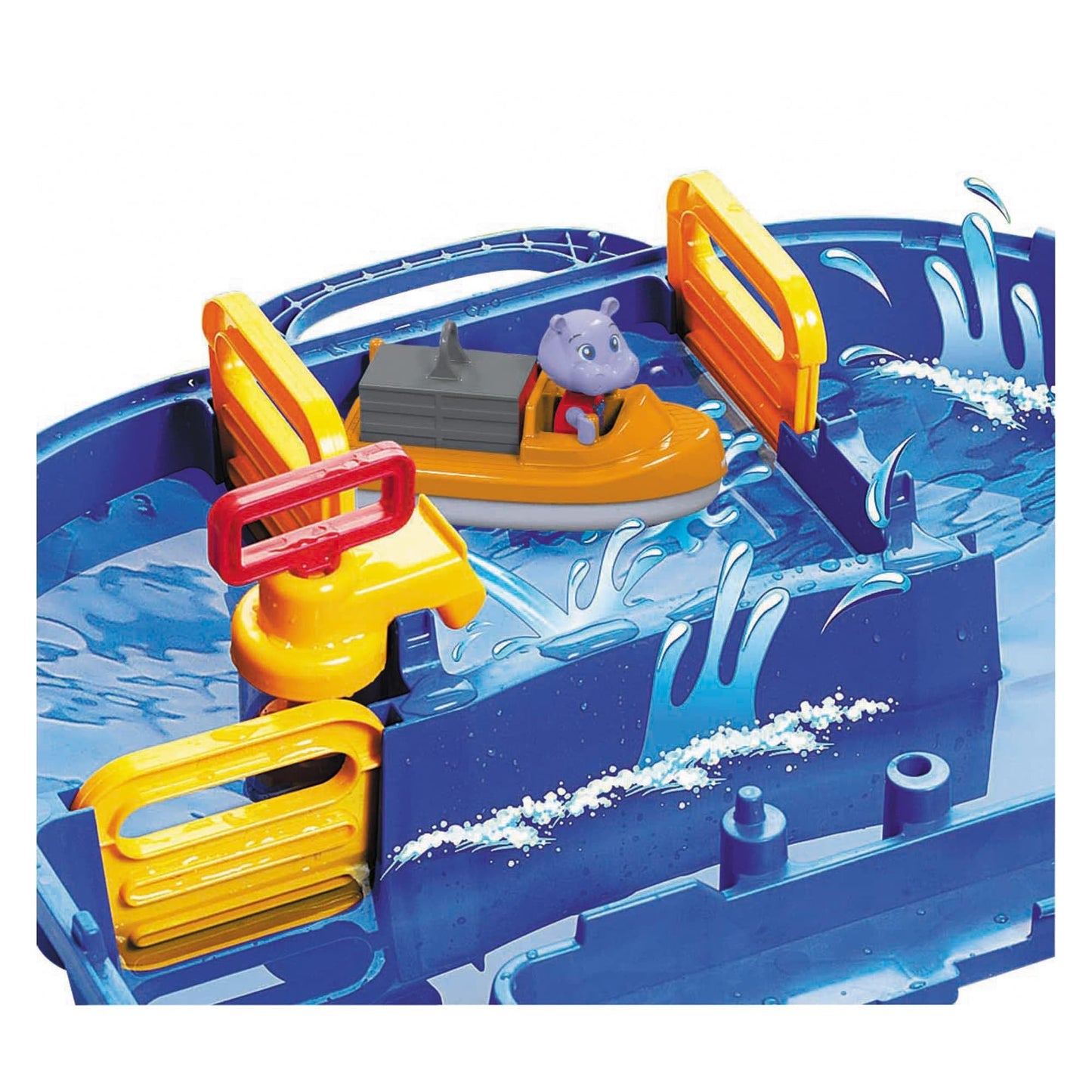 Aquaplay 8700001516 Waterway Set "Lock Box" 25 Pieces
