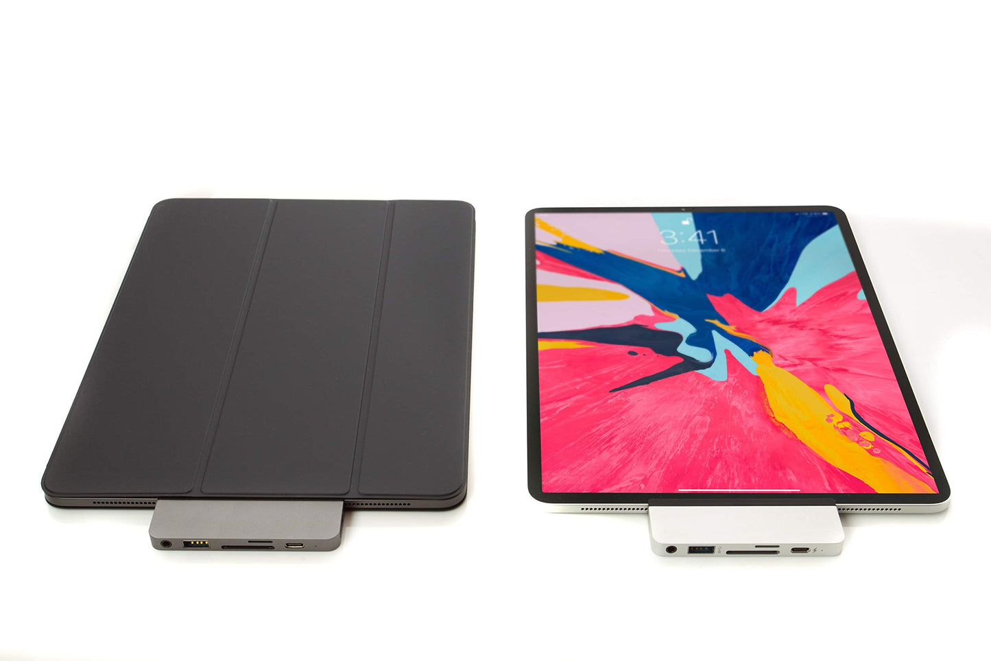 Hyper - HyperDrive 6-in-1 USB-C Hub for iPad Pro / Air - 3.5mm Audio Jack, USB-A, SD, Micro SD, USB-C, HDMI - Space Gray