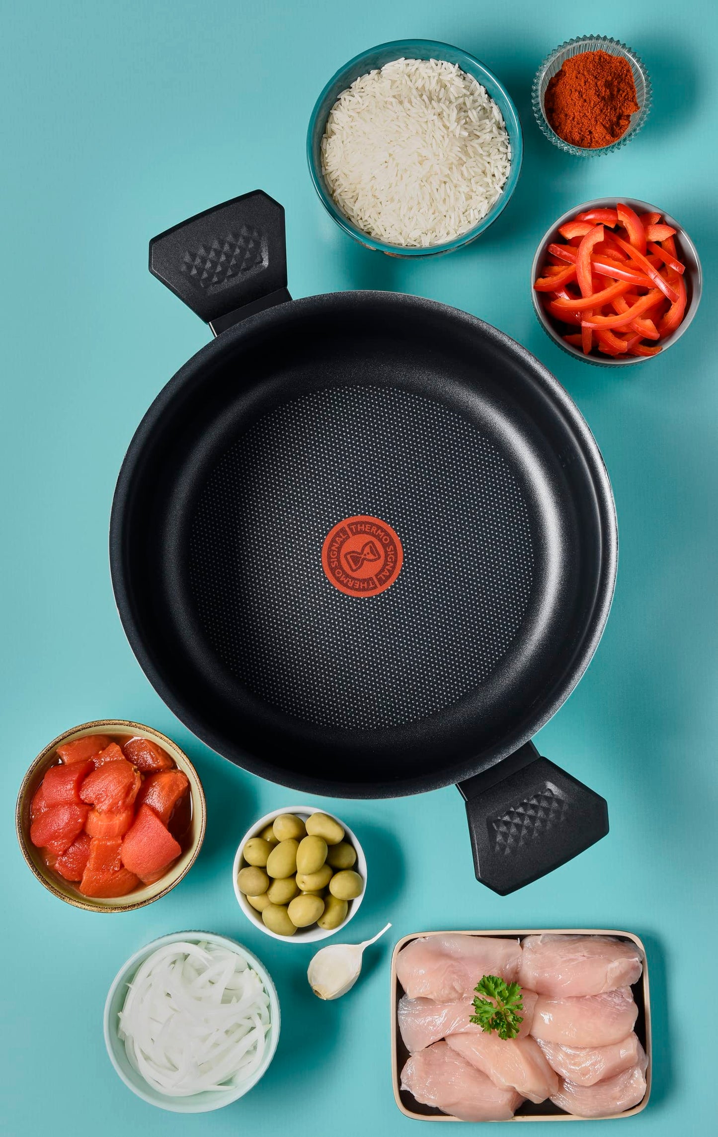 Tefal Easy Cook & Clean B5544602 Cooking Pot 24 cm (4.7 L) with Lid Suitable for All Heat Sources Except Induction