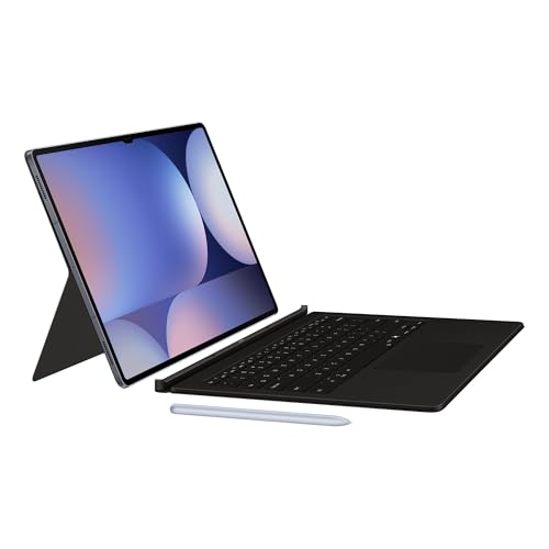 Samsung Galaxy Official AI Book Cover Keyboard with Trackpad for Galaxy Tab S10 Ultra, S9 Ultra, Black