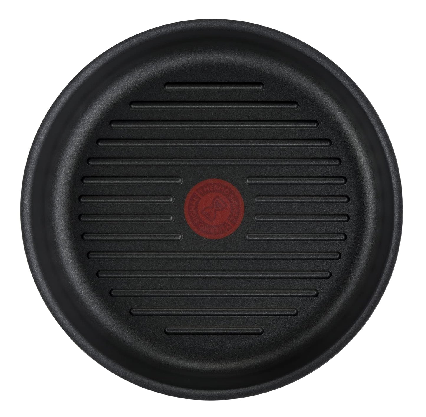 Tefal Ingenio Grill Pan 26 cm, Induction, Non-Stick Coating, Cast Aluminium, Stackable, Dishwasher Safe, Eco Resist L8584004, Black, Non-Stick