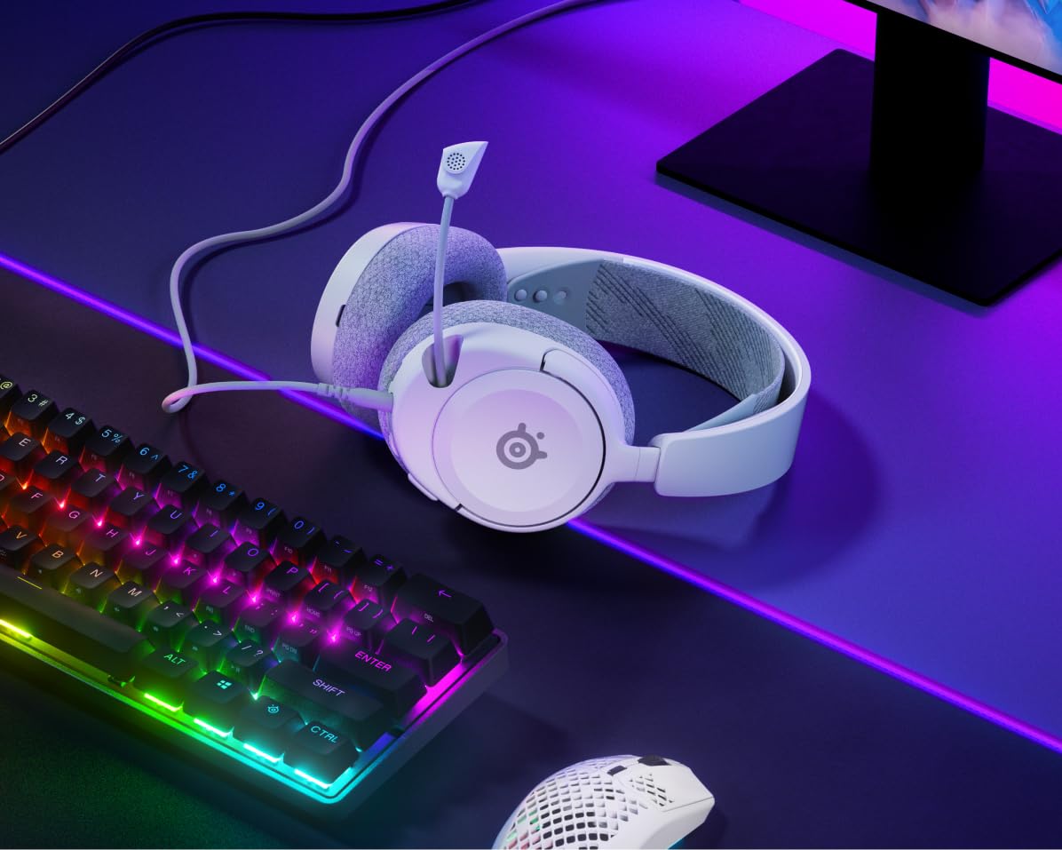 SteelSeries Arctis Nova 1 - Gaming Headset for PC, PS5, PS4, Switch, Xbox - Hi-Fi Drivers - 360° Spatial Audio - AirWeave Memory Foam Ear Cushions - Ultra Lightweight