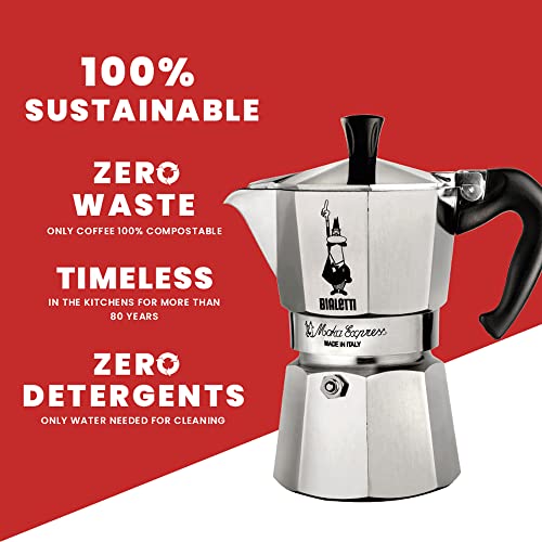 Bialetti Moka Express Aluminium Stovetop Coffee Maker