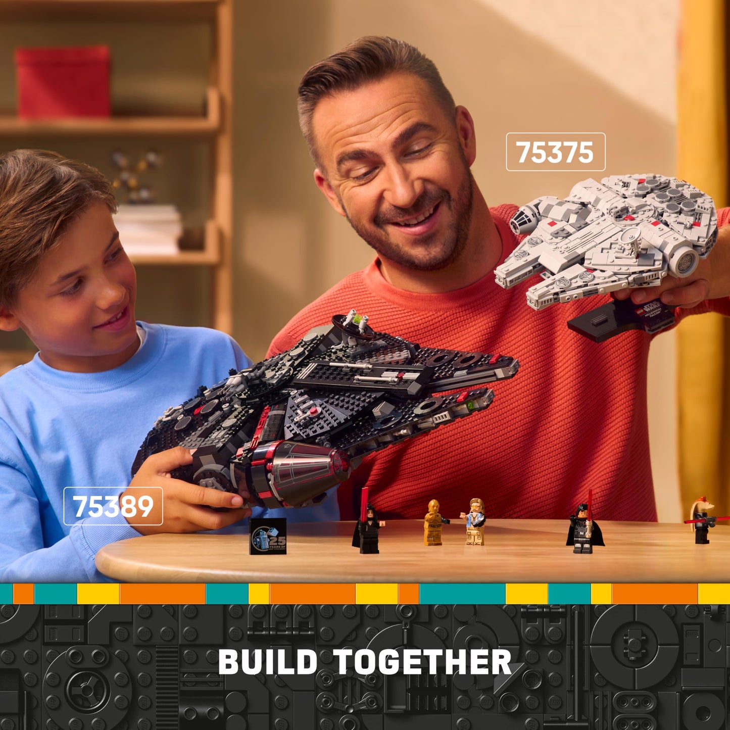 LEGO Star Wars 75389 The Dark Falcon - Play and Display Building Toy with Spring-Loaded Shooters, Cannons & 6 Minifigures incl. C-3PO - Gift for Boys & Adult Fans